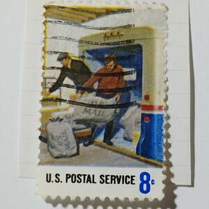 1973 US 8c Loading Truck Postal Employees Stamp #1496 Used Cancelled